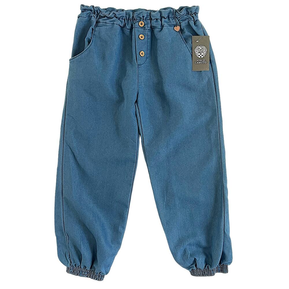 NEW! Vince Camuto Lightweight Denim Jogger Pants Size 8 Blue